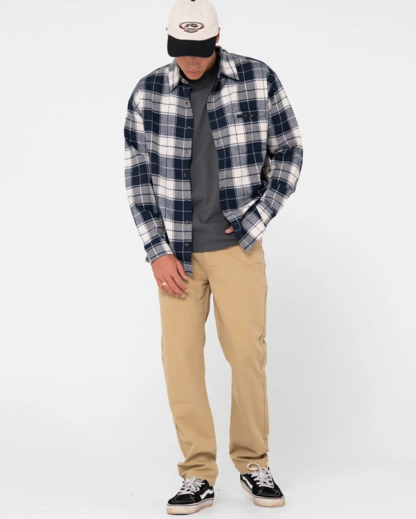 Clearance Dry Eyes Long Sleeve Flannel Shirt Mens Shirts
