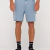 Best Dungaree Denim Relaxed Fit Walkshort Mens Shorts