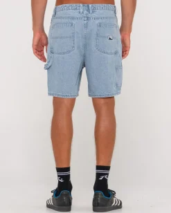 Store Dungaree Denim Relaxed Fit Walkshort Mens Denim