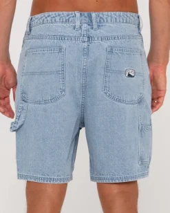 Store Dungaree Denim Relaxed Fit Walkshort Mens Denim