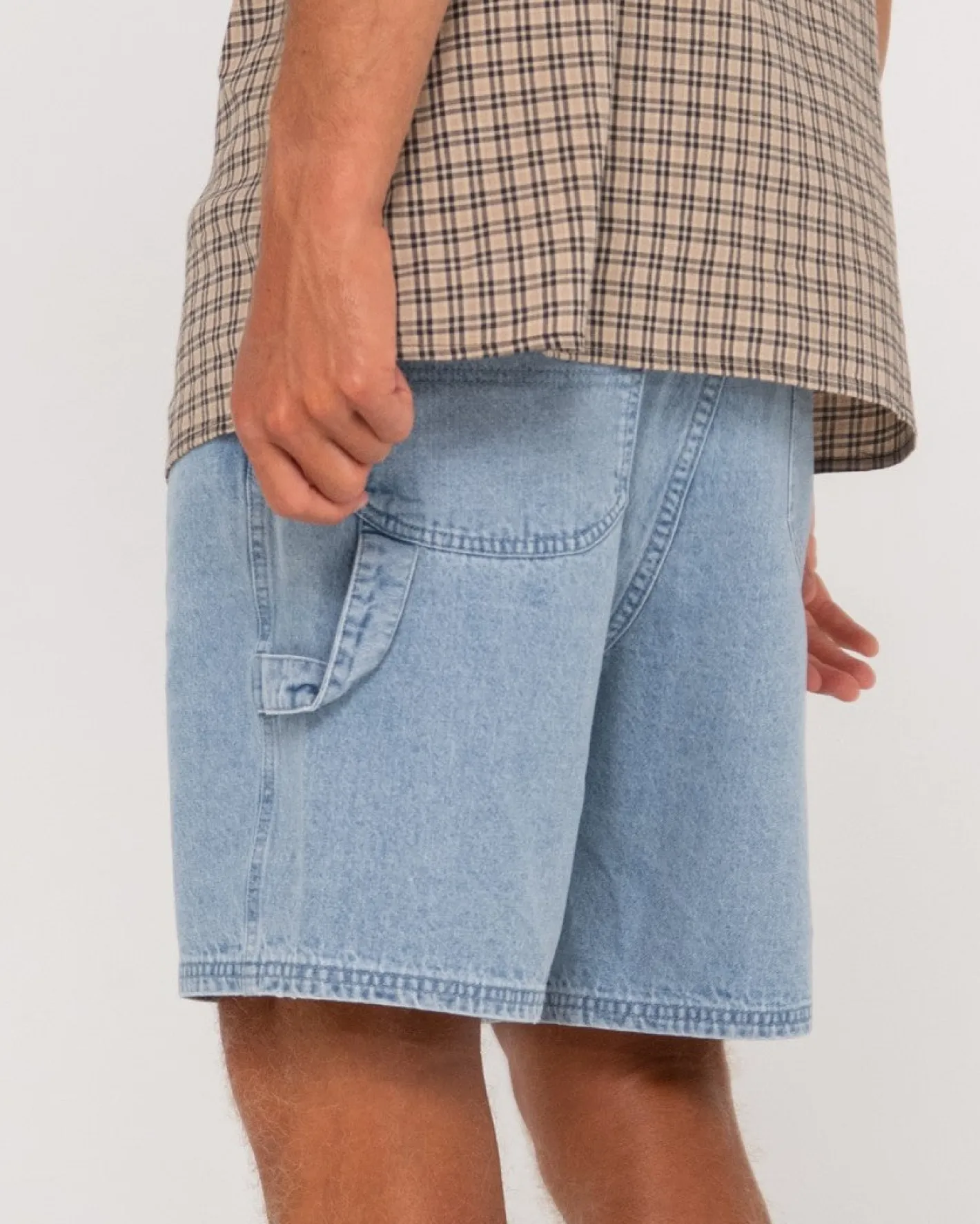 Best Dungaree Denim Relaxed Fit Walkshort Mens Shorts
