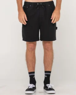 Online Dungaree Elastic Short Mens Shorts