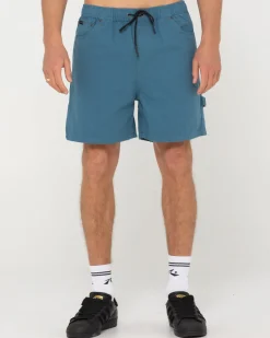 Cheap Dungaree Elastic Short Mens Shorts