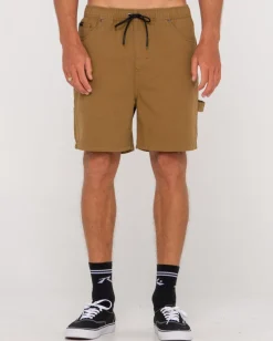 Cheap Dungaree Elastic Short Mens Shorts