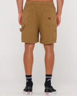 Cheap Dungaree Elastic Short Mens Shorts