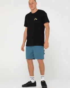 Cheap Dungaree Elastic Short Mens Shorts