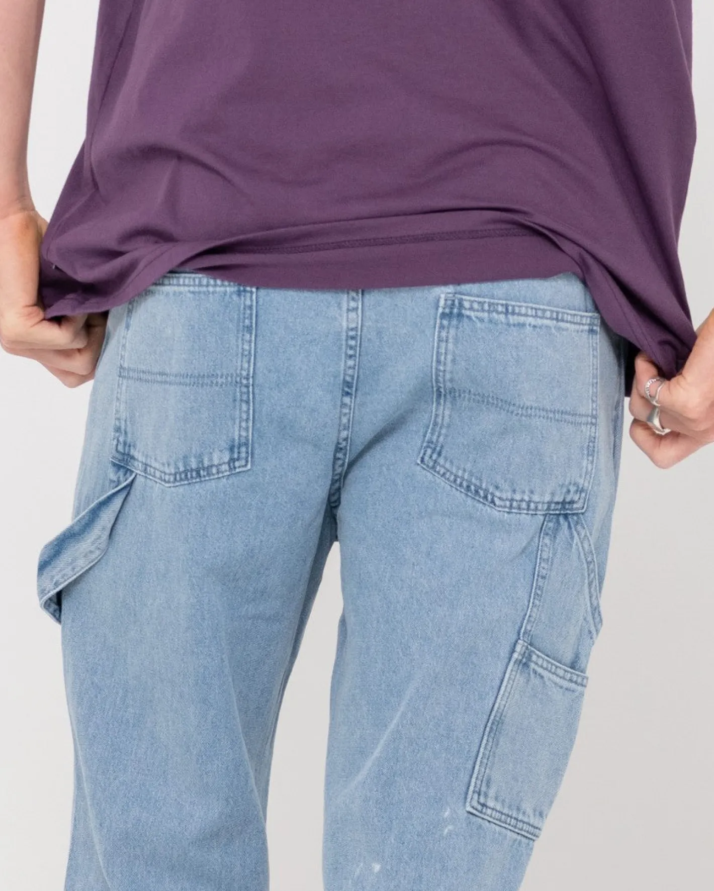 New Dungaree Straight Fit Denim Pant Mens Denim