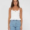 Best Effie Cut Out Cami Crop Top Womens Fashion Tops