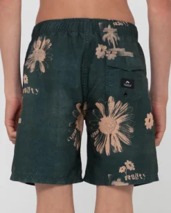 Flash Sale Electric Sax Printed Elastic Boardshort Boys Kids Bottoms