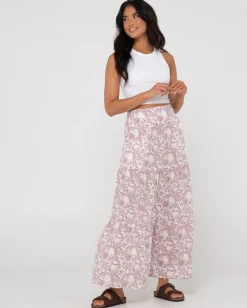 New Faye High Waisted Floral Maxi Skirt Womens Skirts