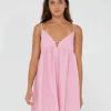 New Felicity V Neck Mini Dress Womens Mini Dresses