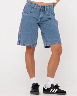 Fashion Flip Mommy Low Rise Baggy Jort Womens Shorts