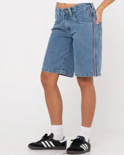 Fashion Flip Mommy Low Rise Baggy Jort Womens Shorts