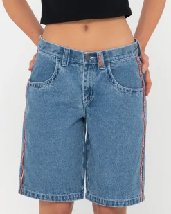 Best Flip Mommy Low Rise Baggy Jort Womens Denim