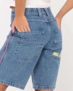 Fashion Flip Mommy Low Rise Baggy Jort Womens Shorts
