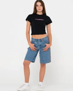 Online Flip Mommy Low Rise Baggy Jort Womens Shorts