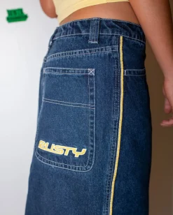 Shop Flip Mommy Low Rise Denim Maxi Skirt Womens Skirts