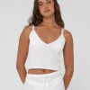 Discount Florence V Neck Knit Cami Crop Top Womens Fashion Tops