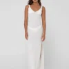 Sale Florence V Neck Knit Slip Maxi Dress Womens Maxi Dresses