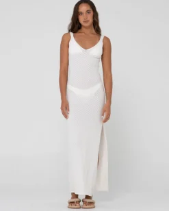 Sale Florence V Neck Knit Slip Maxi Dress Womens Maxi Dresses