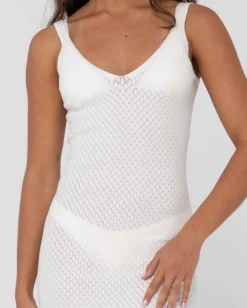 Best Sale Florence V Neck Knit Slip Maxi Dress Womens Overswim