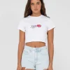 Discount Fruitful Short Sleeve Graphic Baby Tee Womens Graphic Tees