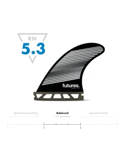 Online Futures F4 Hc Thruster - Neutral Fins Surfboard Fins