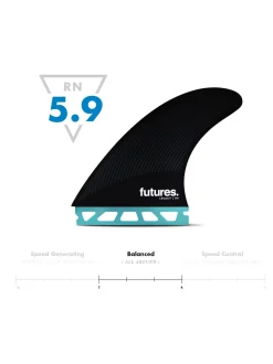 Cheap Futures R8 Hc Thruster - Raked Fins Surfboard Fins