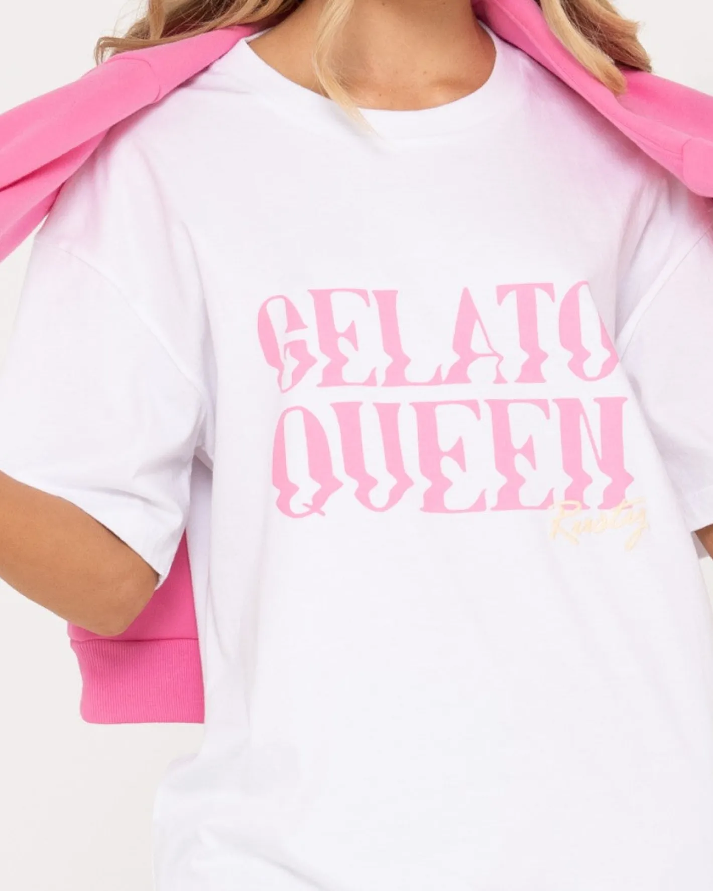 Outlet Gelato Queen Organic Cotton Oversize Tee Womens Tees & Tanks