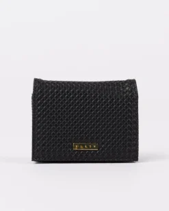 Online Georgie Woven Card Case Womens Wallets & Purses