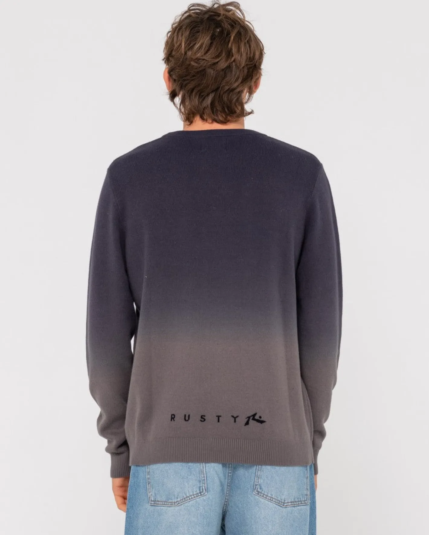 Shop Gradient Ho-Stack Crew Knit Mens Knitwear