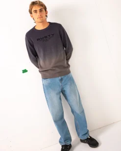 Shop Gradient Ho-Stack Crew Knit Mens Knitwear