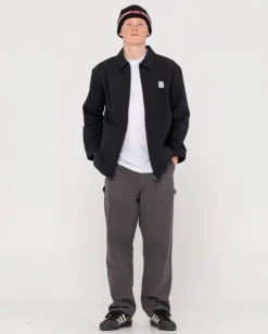 Fashion Greaser Relaxed Zip Up Jacket Mens Jackets