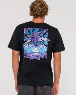 Clearance Gr8Ful H8Ful Short Sleeve Graphic Tee Mens Tees