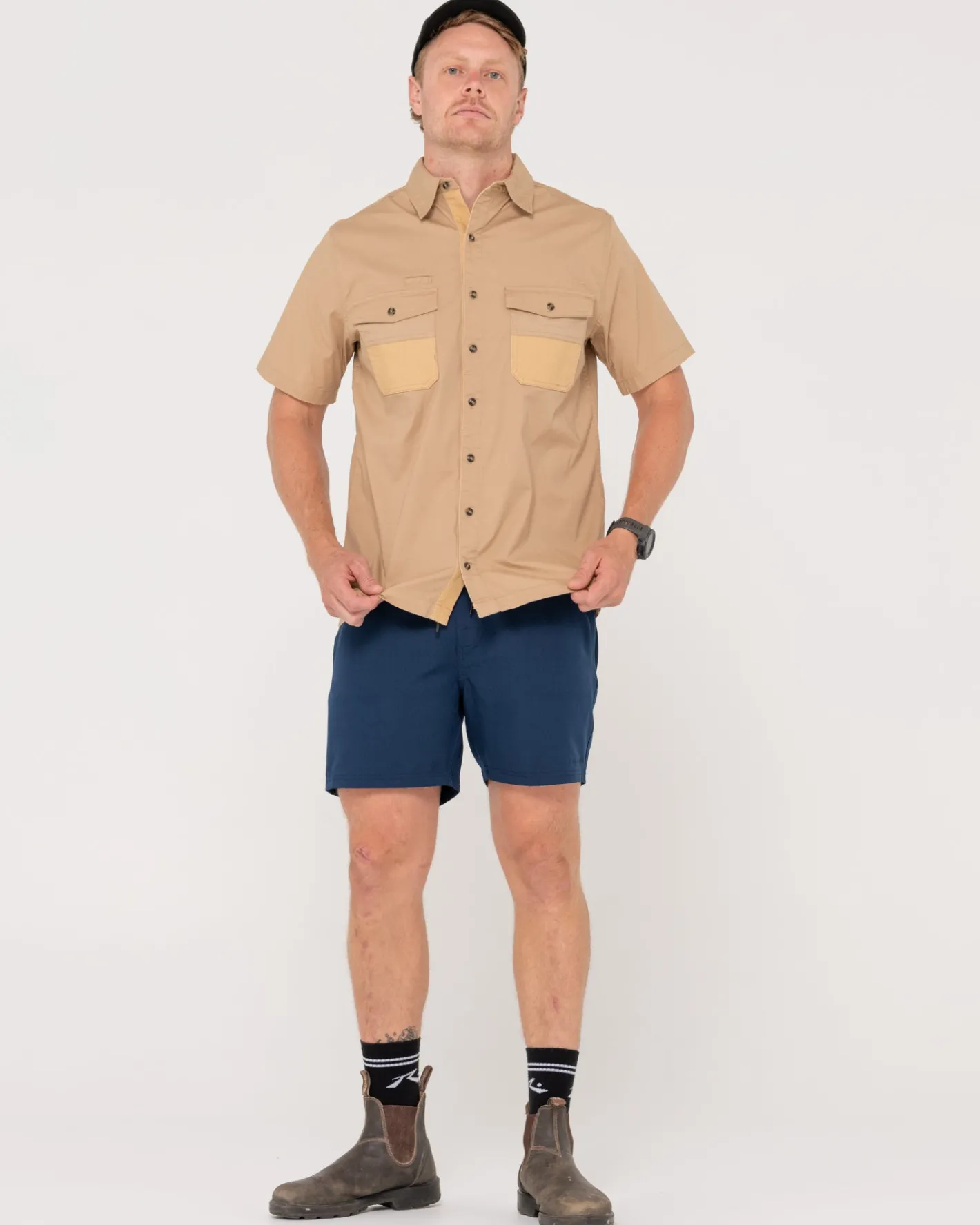 Cheap Grindstone Easy Fit Short Sleeve Shirt Shirts