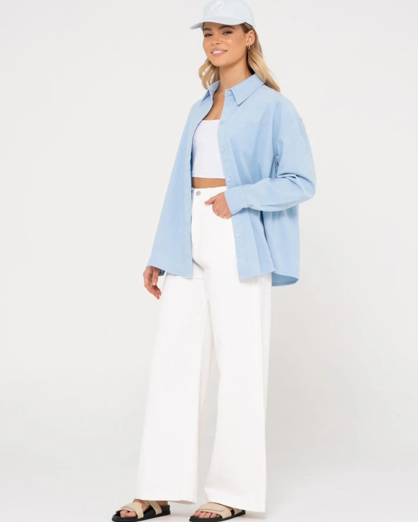 Best Sale Hansen High Waisted Wide Leg Pant Womens Pants