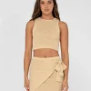 Best Harri Ribbed Knit Crop Tank Top Womens Fashion Tops