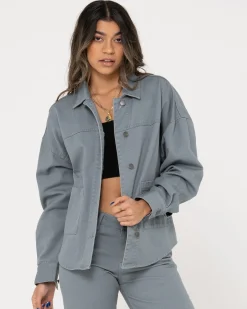 Cheap Haze Long Sleeve Overshirt Womens Shirts