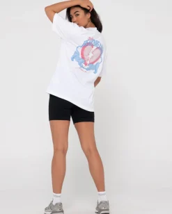 Discount Heartbreaker Oversize Graphic Tee Womens Tees & Tanks
