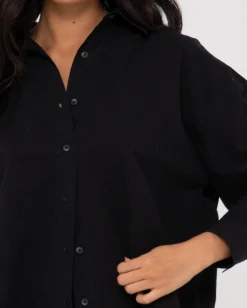 Best Sale Heather Oversized Shirt Womens Shirts