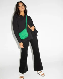 Sale Heather Oversized Shirt Womens Fashion Tops