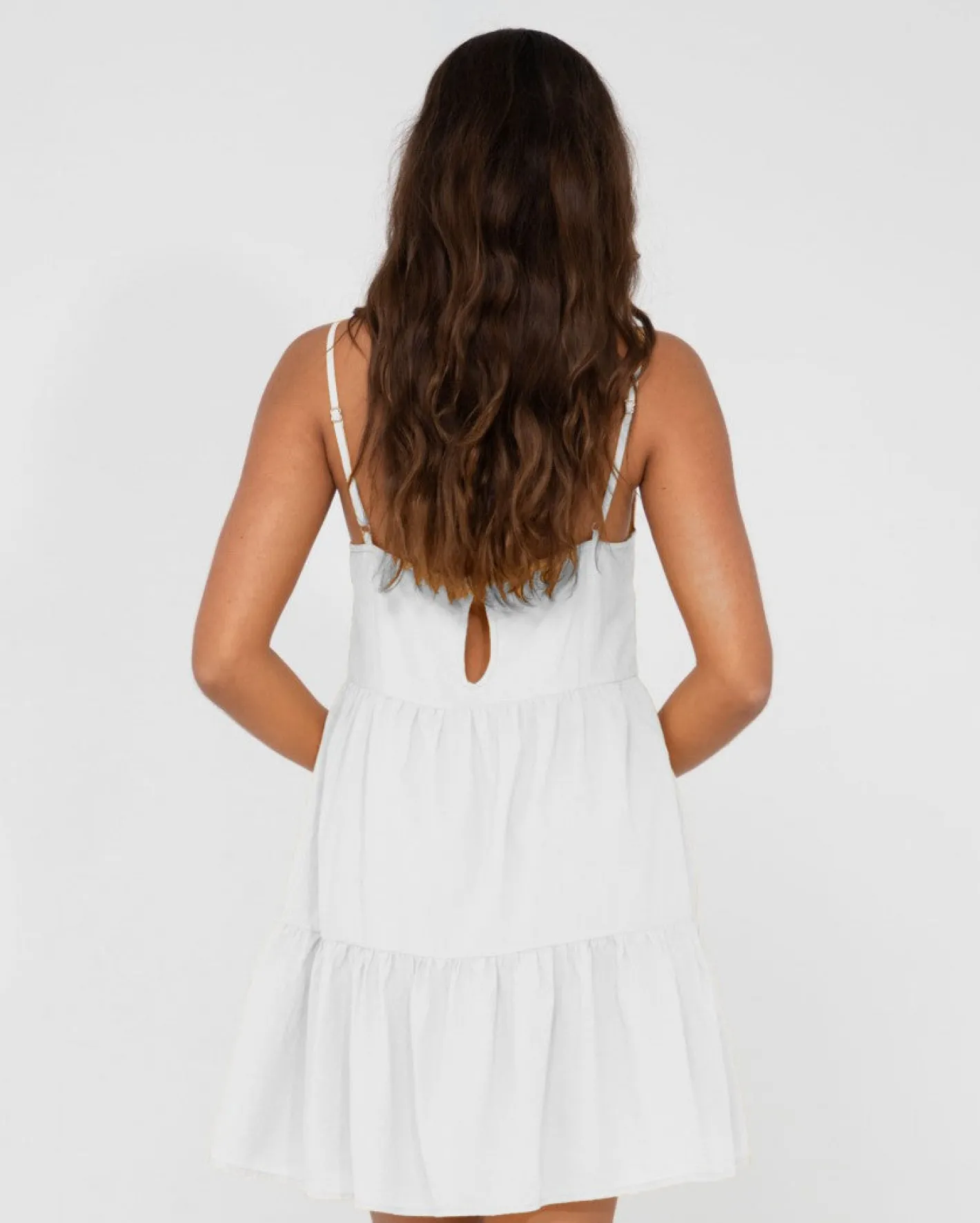 Best Heather Tiered Slip Dress Womens Mini Dresses