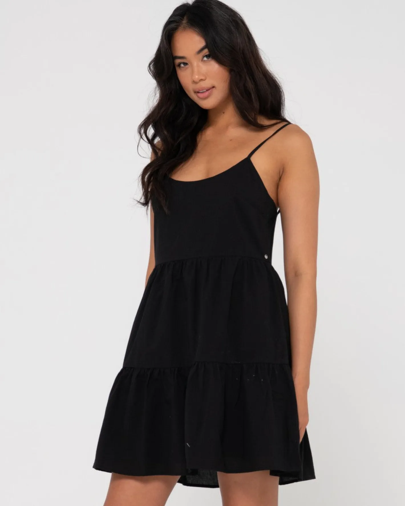 Discount Heather Tiered Slip Dress Womens Mini Dresses