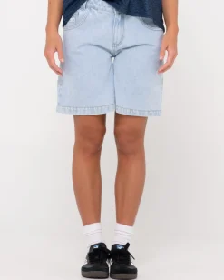 Store High Volume Low Rise Baggy Jort Womens Denim