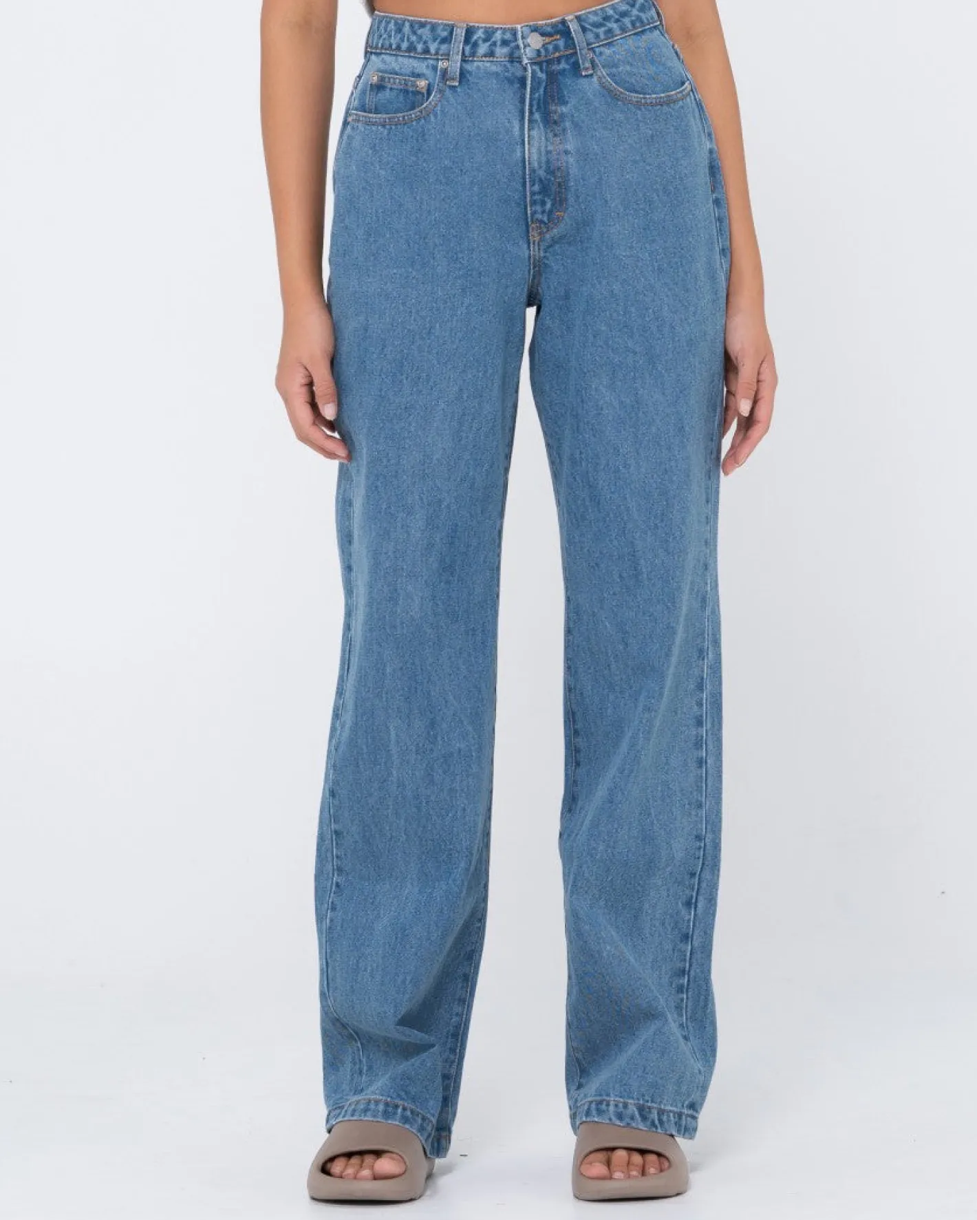 Best Sale High Waisted Baggy Jean Womens Pants
