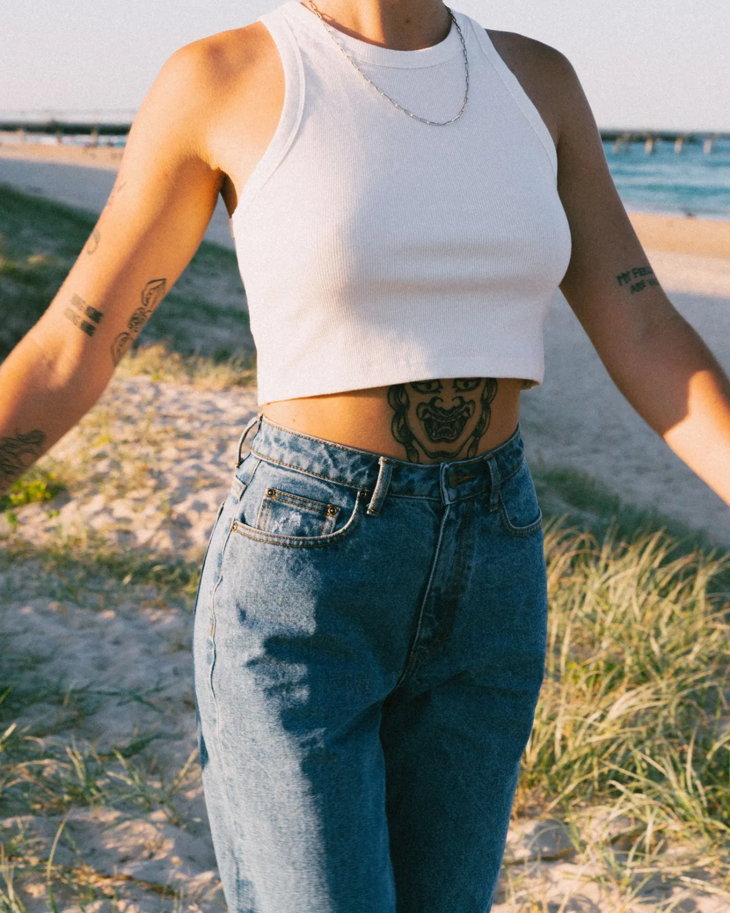 Hot High Waisted Baggy Jean Womens Denim
