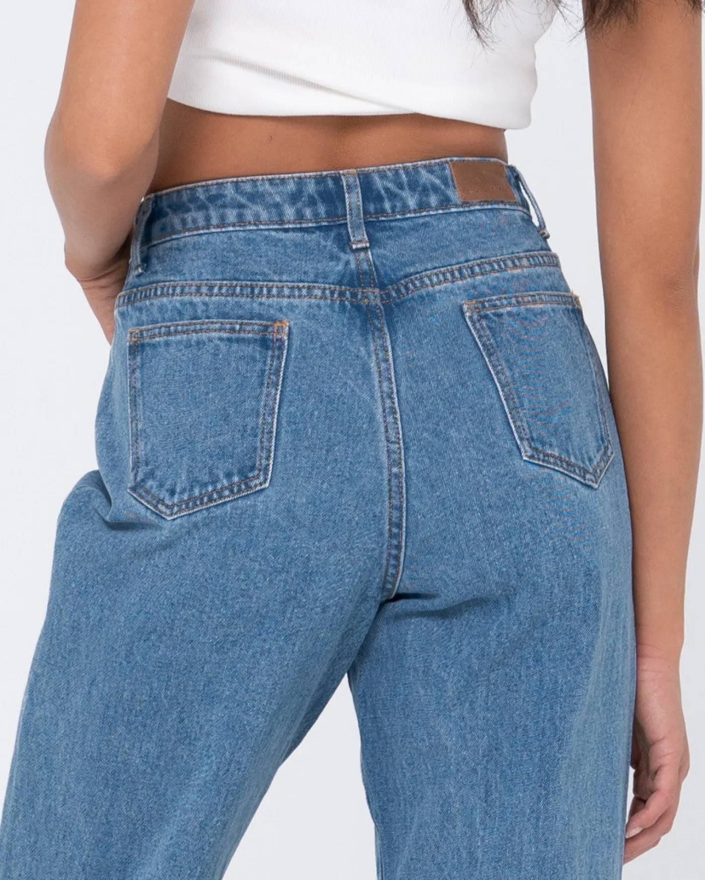 Best Sale High Waisted Baggy Jean Womens Pants