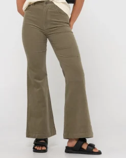 Best High Waisted Flare Cord Pant Womens Pants