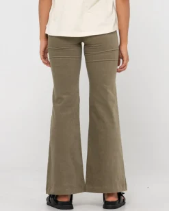 Best High Waisted Flare Cord Pant Womens Pants