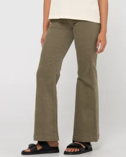 Best High Waisted Flare Cord Pant Womens Pants